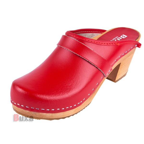 Női magassarkú klumpák OS1 - piros