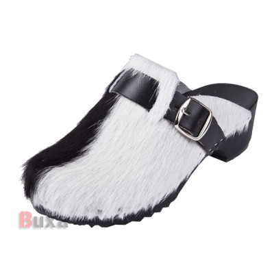 Clumpák Klasik PM1 - Bőr fekete-fehér szőrrel