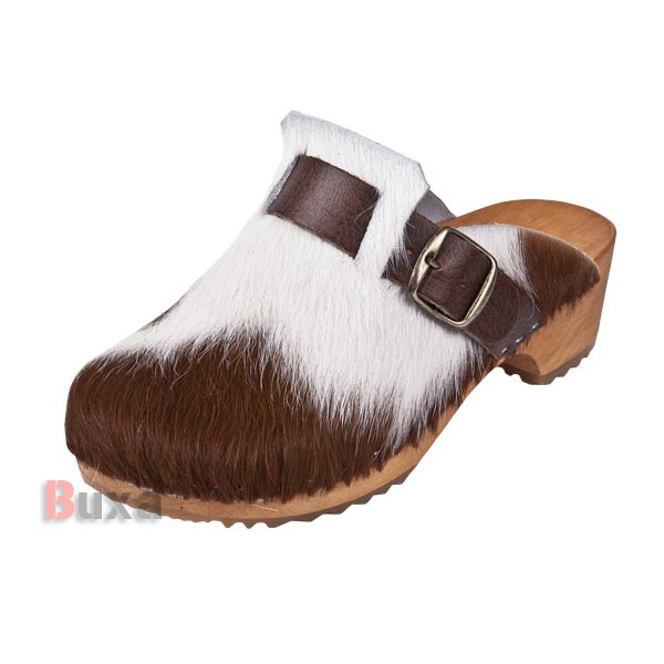 Clumpák Klasik PM1 - Bőr barna fehér szőrmével