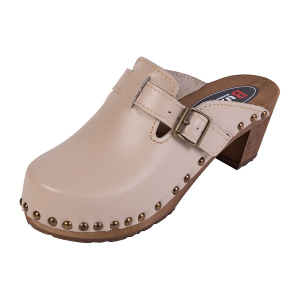 Női magassarkú klumpák OS4 - bézs