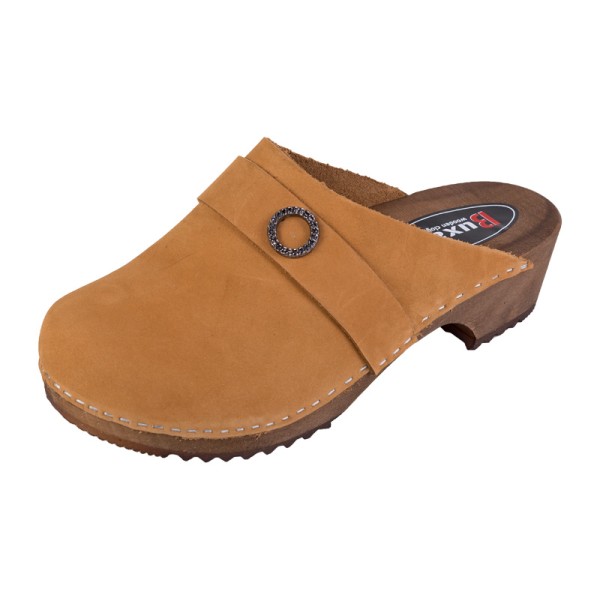 Női klumpa Klasik PE1 - Mézes nubuk