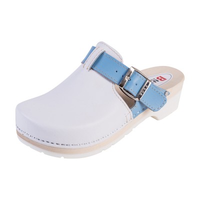 Dugulás gumitalpon SuperKomfort FPU20 - fehér, kék csíkkal