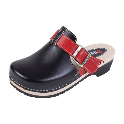 Dugulás gumitalpon SuperKomfort FPU20 - fekete, piros csíkkal