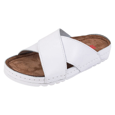 Dámska zdravotná obuv MEMORY - Šľapky - BZ116 - Biela