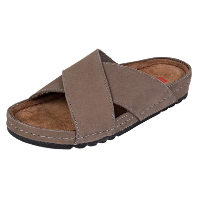 Dámska zdravotná obuv MEMORY - Šľapky - BZ116 - Sivý Nubuk