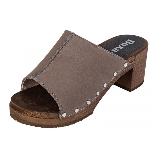 Dámske Dreváky Na Vysokom Opätku OS72 - Sivý Nubuk