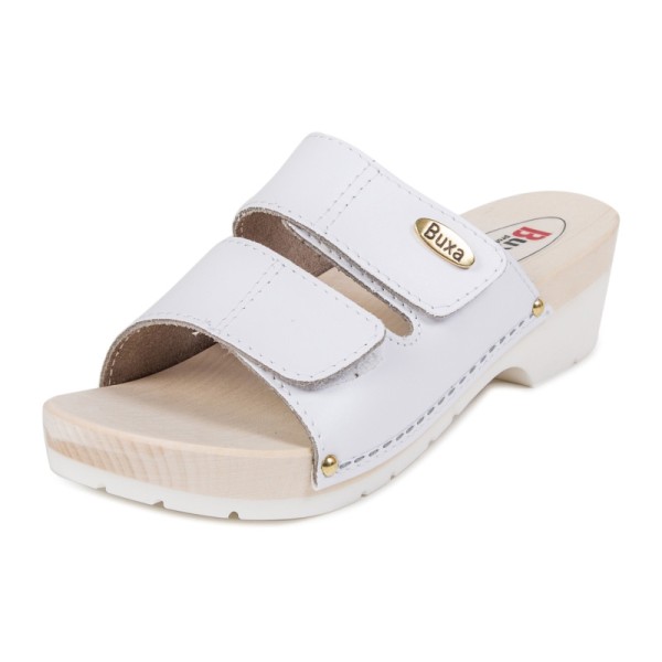 Fa papucs gumitalpon KPU1 - fehér